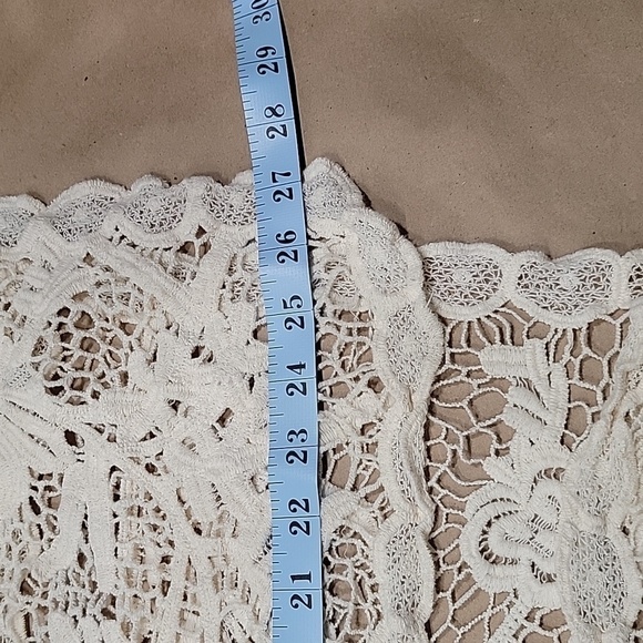 Unbranded, Unsized Boho Open Sleeveless Crocheted Cardigan.  Super Cute! - Picture 6 of 6